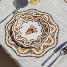 Naturware Mosaic Kağıt Tabak 26 cm 12'li Paket