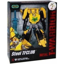 Transformers Steel T-Warrior Metal Gövdeli Dönüşebilen Robot Araba, Sarı, Unisex