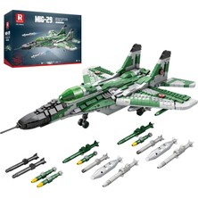 Reobrix Mıg-29 Savaş Uçağı Yapı Taşı Oyuncak, Askeri Mikoyan Savaş Uçağı Uçak Tuğla Modeli Yetişkinler Için, 33024 Uçak Uçak Ordusu Hobi Fan Koleksiyo