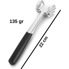PudraLuna Çelik Et Tokmağı, Et Döveceği, 22 cm