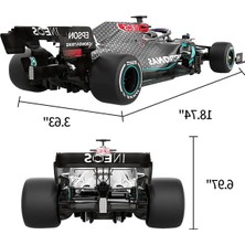 1:12 Uzaktan Kumandalı Araba Mercedes Amg F1 W11 Eq Performance 2.4 Ghz Siyah