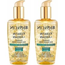 Bioxcin Keratin & Argan Onarıcı Saç Bakım Yağı 150 ml - Yıpranmış ve Hasar Görmüş Saçlar 2li Paket