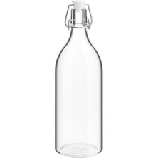 1 Litre Kapasiteli Cam Su Şişesi, Korken Model