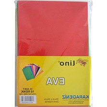 Eva 20X30 cm 10 Renkli 2mm Kalınlıkta 10'lu Paket