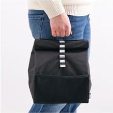 Siyah Yemek Çantası, 22X17X35 cm Boyut, Unisex Tasarım