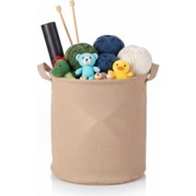 Yuvarlak Jüt Düzenleyici Sepet, 32CM Çapında
