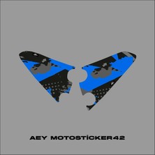 Aey MOTOSTICKER42 Aprilia Tuareg 660  Uyumlu Ayak Peg Pad