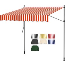 Bu Manuel Geri Çekilebilir Tente - 1,5x1,2 M Vidasız Dış Mekan Güneşlik - Arka Bahçe, Bahçe,