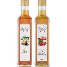 Organik Elma- Alıç Sirkesi 2'li Avantaj Paketi Ecocert Sertifikalı (500ML+500ML)KATKISIZ Doğal