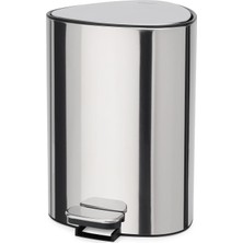 Die Grup Easystore Luxe Paslanmaz Çelik 5 Litre Pedallı Çöp Kovası, Çöp Kovası, Çöp Kovası, Yumuşak Kapanır Kapak, Çıkarılabilir Iç Kova, Banyo, Yatak Odası, Ofis Için