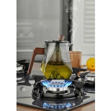 Die Grup Kinu Füme Borosilikat Cam Demlik - 500 Ml, Eğimli