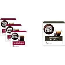 Die Grup Nescafe Dolce Gusto Americano 16 Kapsül 136 gr x 3 ve Nescafe Dolce Gusto Espresso Intenso 16 Kapsül 112 gr