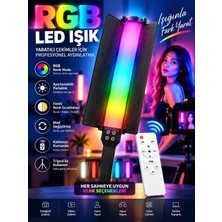 Die Grup Profesyonel Rgb Video Işığı Kumandalı LED Çekim Lambası Ayarlanabilir Parlaklık Fotoğraf ve Canlı Yayın Işığı