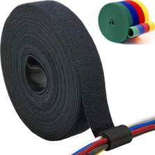 Die Grup ® 10 Metre Kablo Düzenleyici Cırt Bant Organizer Çok Amaçlı Cırt Bant Çok Kullanımlık Cırt Kelepçe Asorti (Karışık Renk)