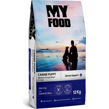 Die Grup Puppy Derma Support Kuzu ve Pirinçli Orta/büyük Irk Yavru Köpek Maması 12 kg