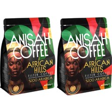 Die Grup African Hills Öğütülmüş Filtre Kahve 500GR Doğu Afrika Blendi Medium ROAST%100 Arabica (2 Paketi)