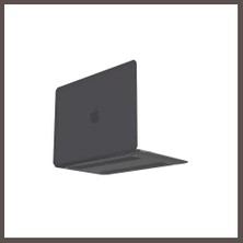 Bezos Macbook Pro 13 2020 Macbook Buzlu Kapak - Füme ECO123