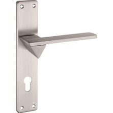 Die Grup Lüks Laura Arma Aynalı Alüminyum Kapı Kolu - Oda Tipi Uyumlu Kapı Kulp Seti Saten