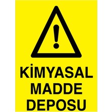 Die Grup Kimyasal Madde Deposu Uyarı Tabelası - 20X30 Alüminyum Kompozit Panel - Km5