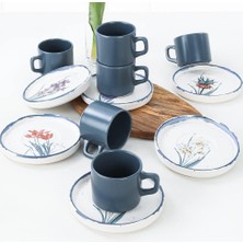 Die Grup Anatolian Flowers Stackable Çay Takımı 12 Parça 6 Kişilik - 256/261