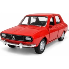 Die Grup 43827 Renault 12 Kırmızı 1:36 Metal Die-Cast Çek-Bırak Model Araba – 11,5 cm