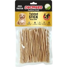 Die Grup Dogmozz Premium Deri Burgu Stick Natural Ince Köpek Kemiği 50 Adet