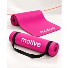 Die Grup Yoga ve Pilates Matı, 183 x 61 Cm, 10 Mm, Taşıma Askılı, Pembe, 1 Adet