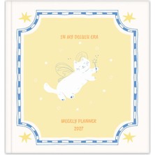 Die Grup 2027 Yılı Kare Haftalık Ajanda 15X15 cm Kedi