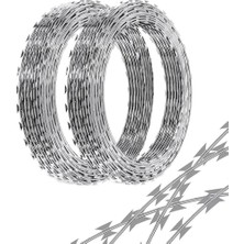 Die Grup Galvanizli Dikenli Tel – 20 M Gerilmiş Dikenli Tel, Yüksek Güvenli Çitler Için, Tarım, Bahçe ve Ev Koruması Için Ideal, Uzun Ömürlü ve Sağlam Savunma Çözümü