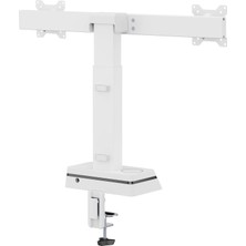 Die Grup STD8302 Yüz Algılayıcılı Otomatik Ayarlı 17-27 20KG Kablosuz Şarjlı Vesa Çift Monitör Tutucu