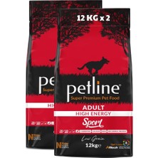 Die Grup Sport High Energy Kuru Köpek Maması, Orta & Büyük Irk, Kuzu Etli, Düşük Tahıllı, Yetişkin Köpek Mama, Büyük Taneli, 24KG (2X12KG)