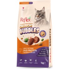 Reflex Crunchy Bubles Duo Protein Somon-Tavuk Kedi Maması  1 kg
