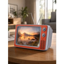 Marsilyan Retro Tv Telefon Ekran Büyütücü 12'' Hd Görüntü Büyütme Standlı Katlanabilir Telefon Tutucu