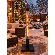 Yaşam Garden Dizayn TEKERLEKLİ EKO SOBA 90 CM CAMLI