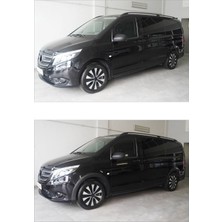 Trobus Mercedes-Benz Vito W447 2014 ve Sonrası Uyumlu Çamurluk Dodik Seti 8 Parça Abs Mat Siyah
