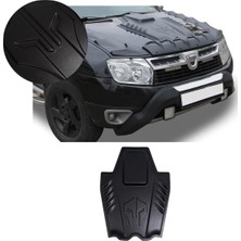 Trobus Dacia Duster 2010-2017 Uyumlu Ön Kaput Scoop Havalandırma 1 Parça Abs Mat Siyah