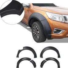 Trobus Nissan Navara 2015 ve Sonrası Uyumlu Çamurluk Dodik Seti 6 Parça Abs Mat Siyah