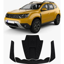 Trobus Dacia Duster 2018-2024 Uyumlu Kaput Scoop ve Dragon Kaput Koruma Seti 4 Parça Abs Mat Siyah