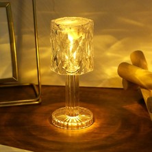 Oktay Sesal Romantik Hediye 2in1 LED Işıklı Mini Abajur + Işıklı Bardak Gün Işığı LED Masa Lambası Pilli LED Işık