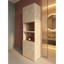 Çok Amaçlı Banyo Dolabı - Dikey Düzenleyici & Havluluk Kiler Dolabı - BNY-4701-8