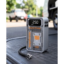 Şarjlı Kablosuz Hava Pompası 150 Psı LED Ekran 6000MAH Batarya