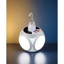 Güneş Enerjili Katlanabilir LED Kamp Lambası 5 Kanatlı