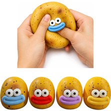 Limmy Patates Sukuşi Squish Komik Yüzlü Sukuşi Oyuncak Yumuşak Sıkılabilir Squishy - 1 Adet