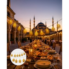 Dekoratif Ramazan LED Işık Cami Tasarımı Pilli