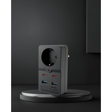 Akım Korumalı Priz 2500W USB Type-C Destekli