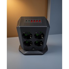 8 Prizli Dikey Çoklu Priz 2500W