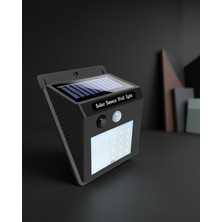 Güneş Enerjili Hareket Sensörlü Duvar Lambası 20 LED