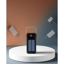Powerbank 80000 Mah Çoklu Kablolu Solar Fenerli