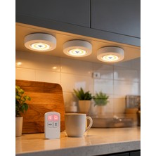 Kablosuz 3'lü Spot LED Lamba Seti XUCZ3LÜLAMBA-6