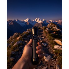 Şarjlı LED El Feneri 6000 Lümen 9000MAH